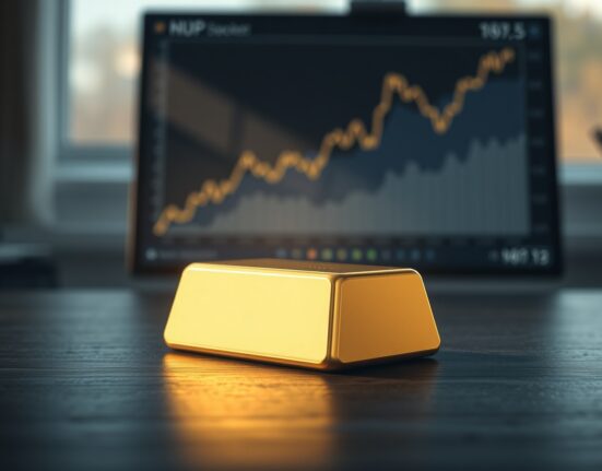 Gold bullion bar representing price recovery amid a weakening US dollar, per OCBC analysis.