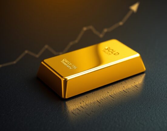 Gold bullion bar representing price recovery amid a softer US dollar, based on ING market analysis.