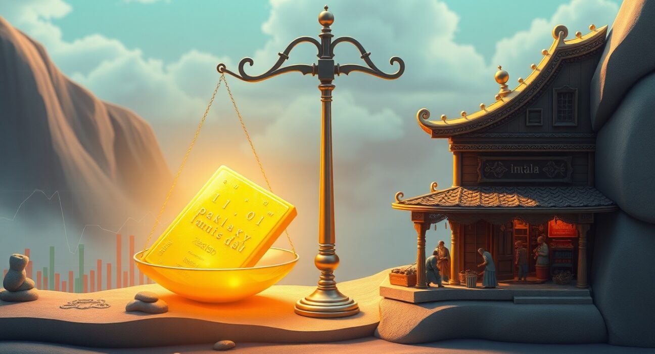 Gold market analysis showing balance between global investment and Indian consumer demand.