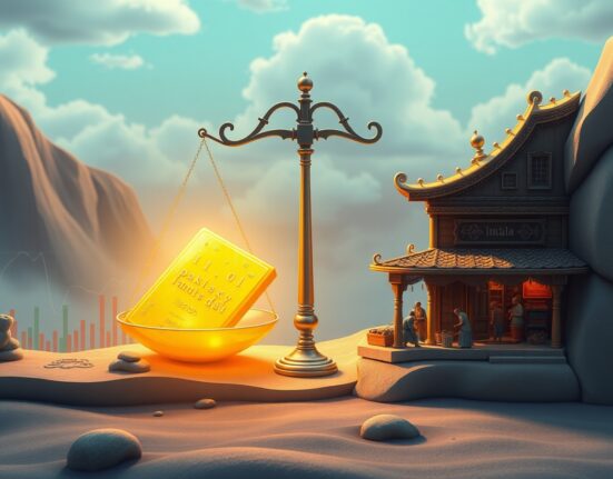 Gold market analysis showing balance between global investment and Indian consumer demand.