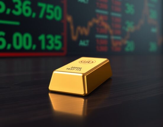 Gold under pressure as USD firms and US PMIs hit multi-month highs, reflecting market tension.