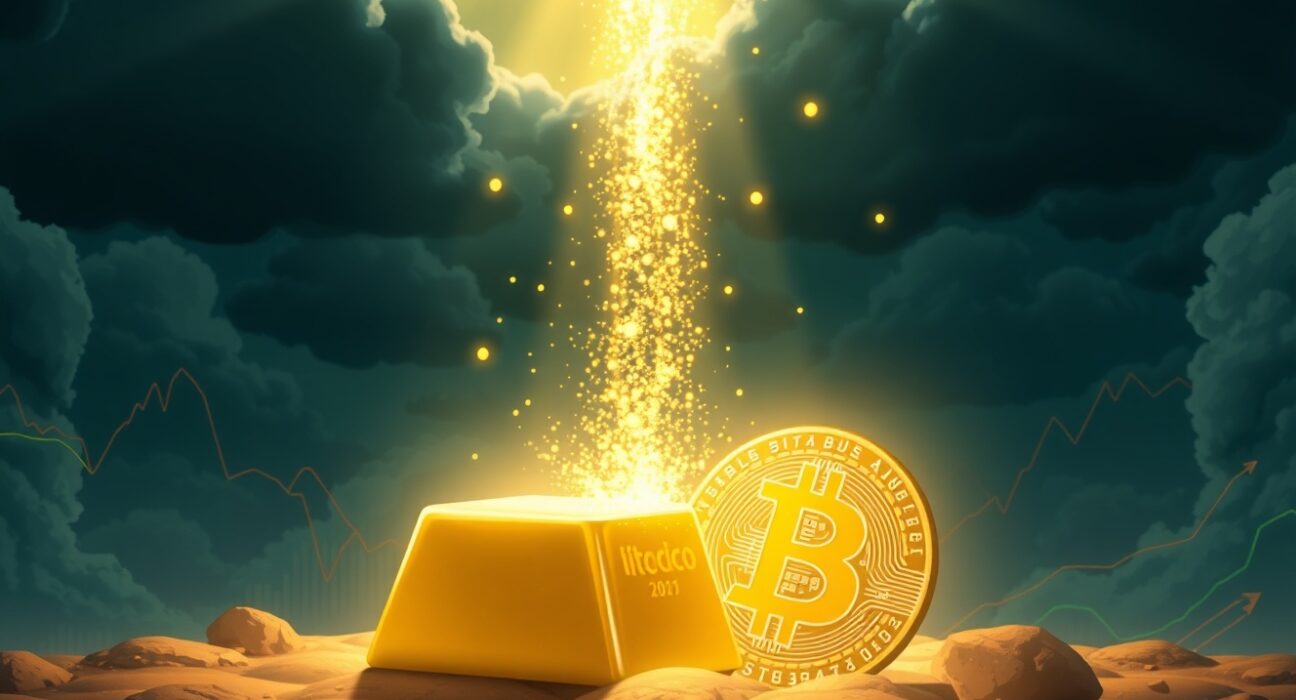 Gold volatility surpassing Bitcoin in market uncertainty analysis with historical context