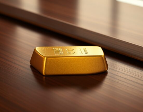 Gold bullion bar representing market vulnerability amid geopolitical tensions and Federal Reserve policy uncertainty