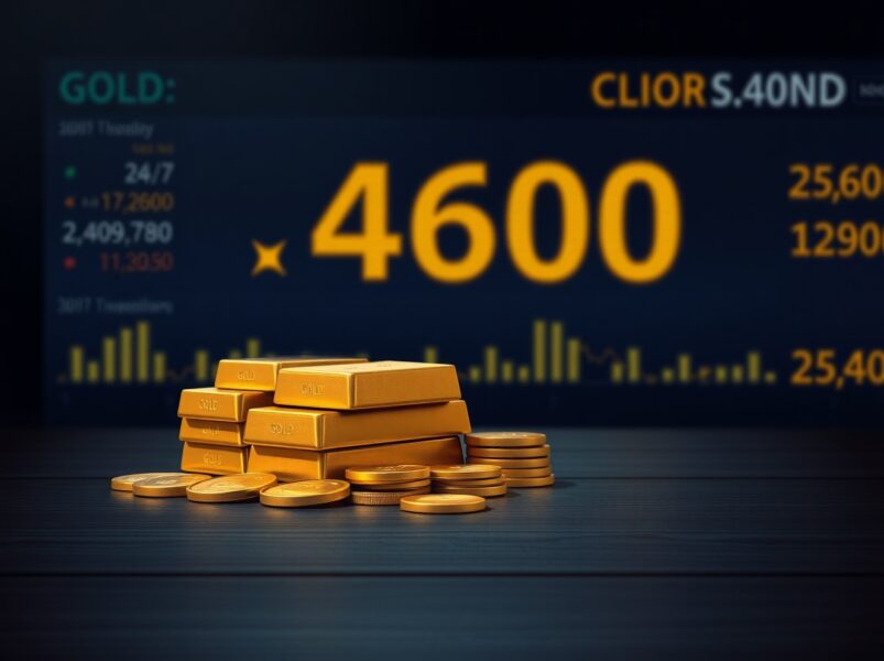 Gold Vulnerable Below $4,600: Traders Eye Fed Policy Update for Fresh Impetus