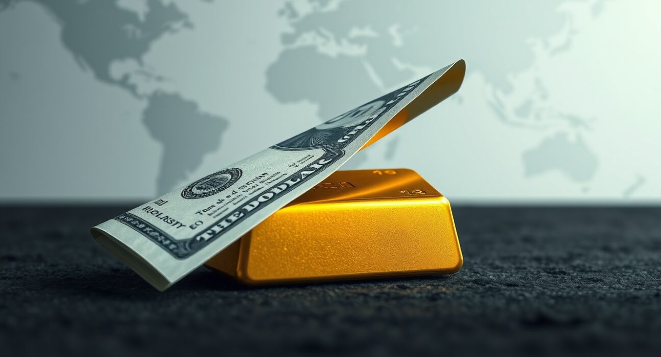 Gold weakens to three-week low as USD sustains gains amid US-Iran tensions, illustrating geopolitical and monetary policy pressures on precious metals.