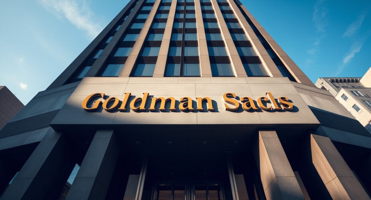 Goldman Sachs headquarters building exterior on a clear day