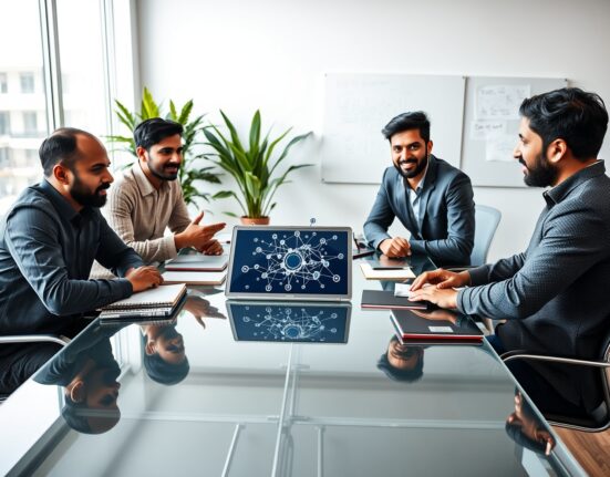 Indian startup founders selected for the Google and Accel AI accelerator program discussing strategy.