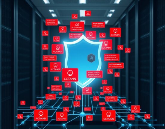 AI-powered digital shield blocking malicious ad data in Google's enforcement system.