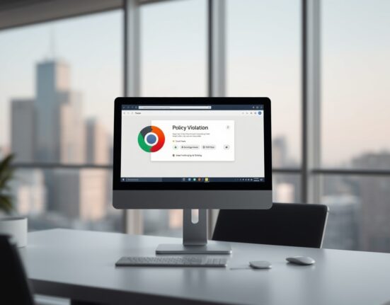 Chrome Web Store interface showing a cryptocurrency mining extension blocked by new policy