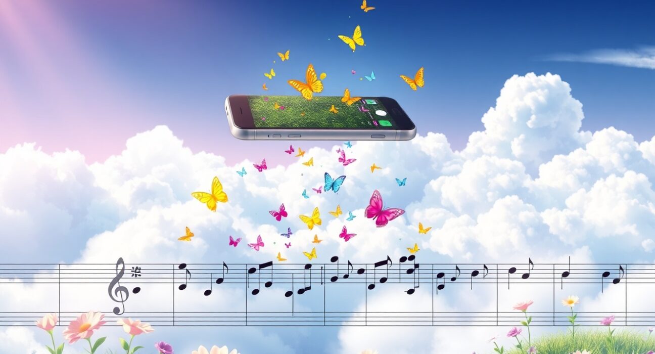 Google Gemini app generating AI music with DeepMind's Lyria 3 technology for creative expression