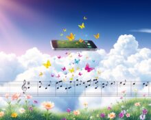 Google Gemini app generating AI music with DeepMind's Lyria 3 technology for creative expression