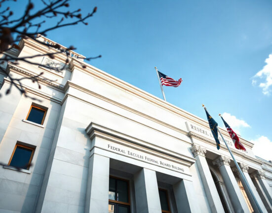 Federal Reserve building in Washington, D.C., symbolizing the central bank's independence and policy decisions.