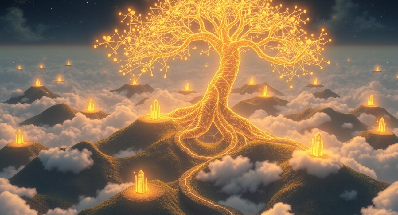 Gradient's Echo-2 platform enabling decentralized AI model training across a global network