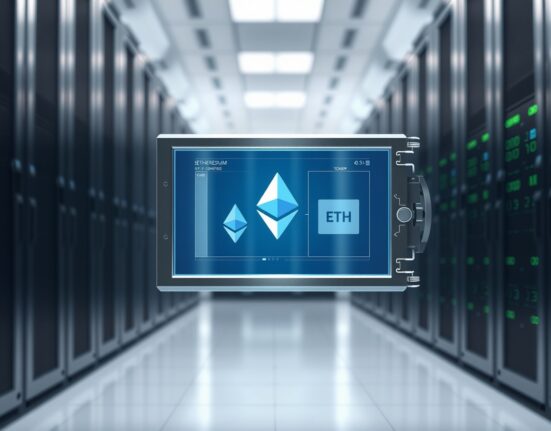 Institutional Ethereum transfer between Grayscale and Coinbase Prime platforms showing secure digital asset movement