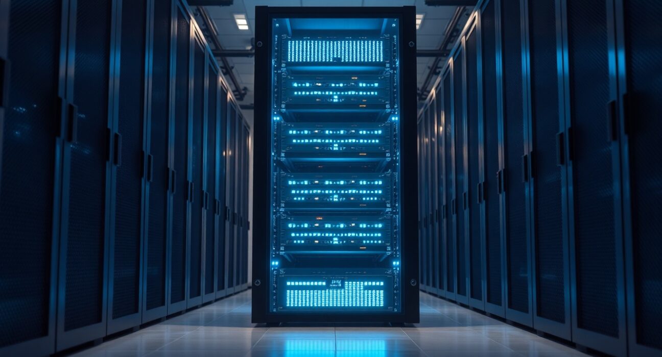 Grayscale's institutional Ethereum staking operation in a secure data center environment.