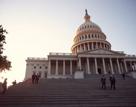 U.S. Capitol building with Senate chamber in background, symbolizing legislative action on the CLARITY Act.