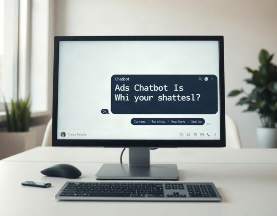 Screenshot-like depiction of a computer screen showing a chatbot with garbled text output, representing the Grok glitch.