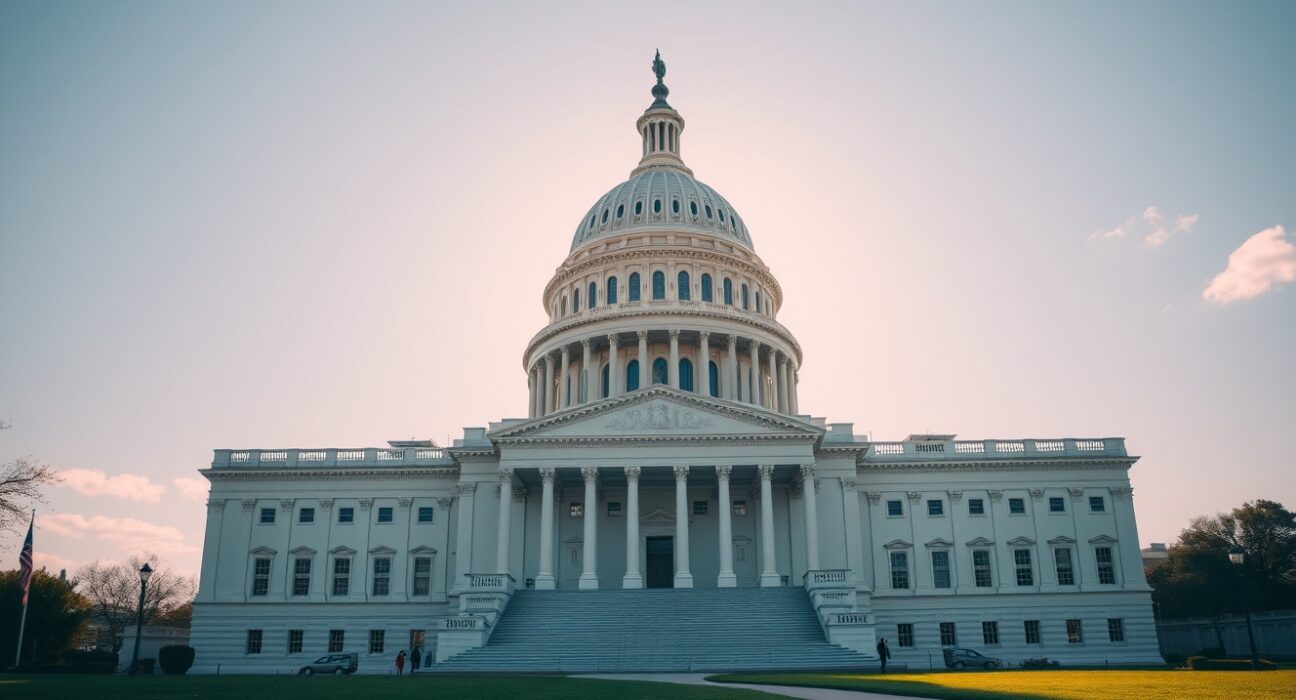 US Capitol building under clear sky, symbolizing legislative urgency for the CLARITY Act