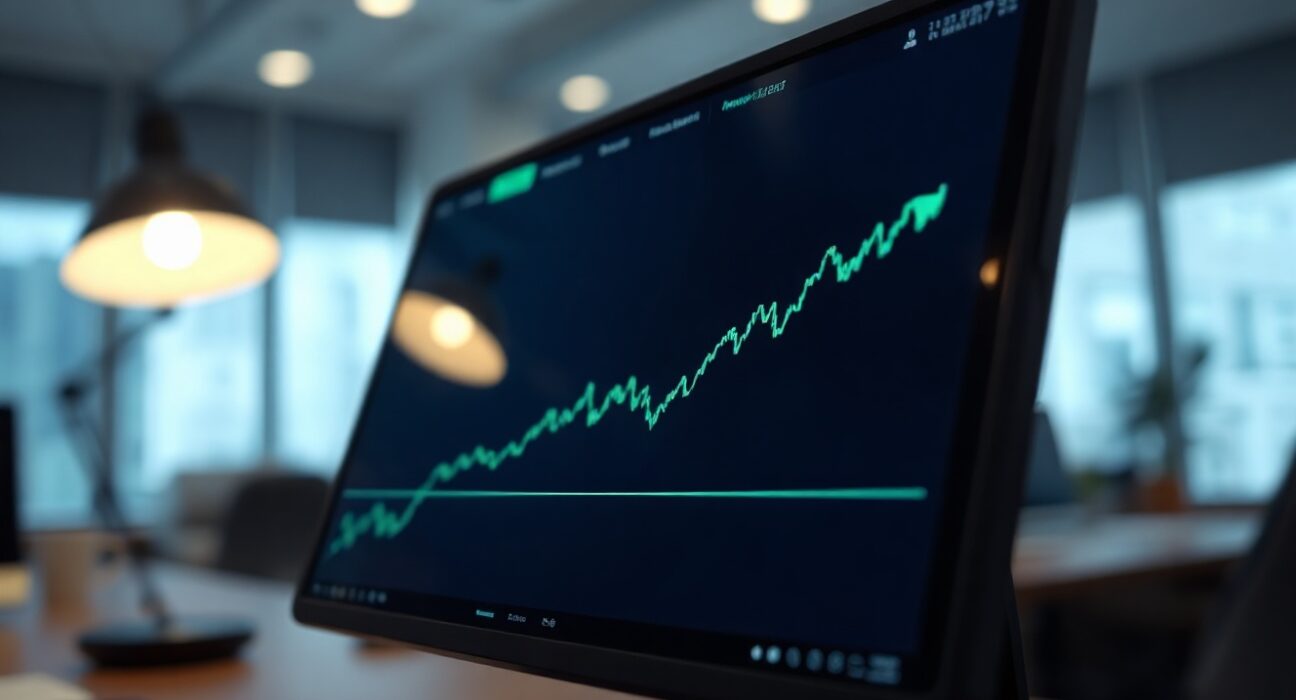 Cryptocurrency trading chart showing GRVT price surge on Upbit