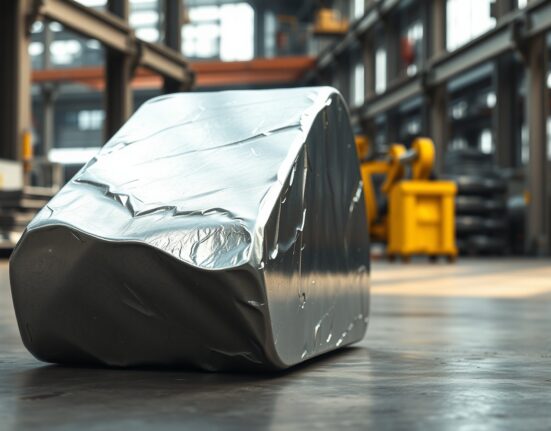 Aluminium ingot representing tightened global supply due to Gulf production outages.