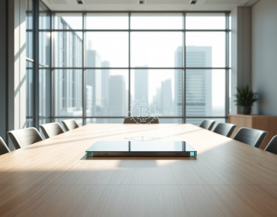 H100 corporate Bitcoin strategy visualized in a Scandinavian boardroom setting