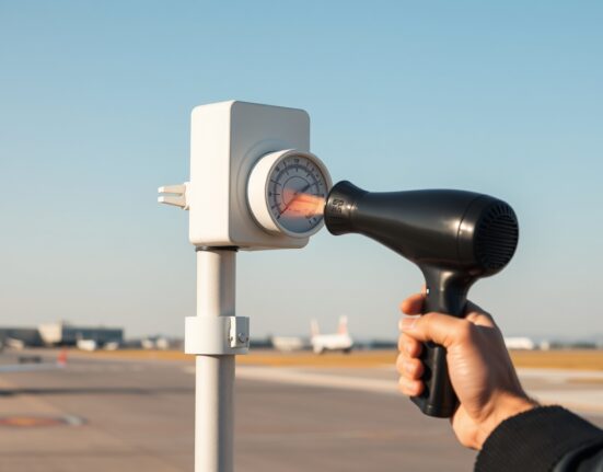 Weather prediction market fraud involving a hairdryer manipulating airport temperature sensor