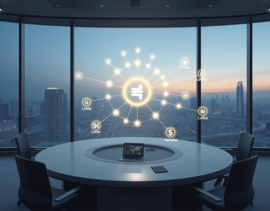 Hana Financial Group's won stablecoin digital payment network connecting major Korean corporations.