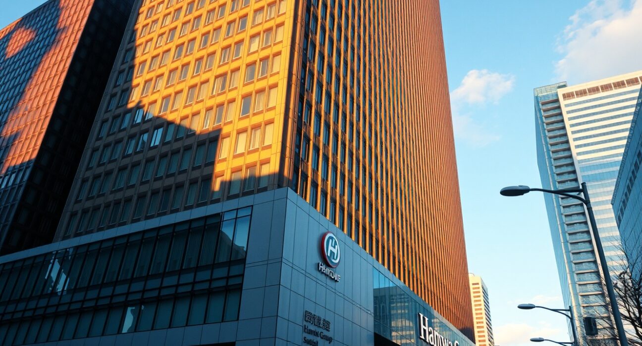 Hanwha Group headquarters in Seoul, South Korea, representing the company's investment in Dunamu.