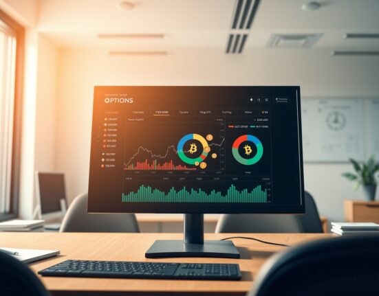 Professional trading interface showing Hashdex NCIQ crypto index fund options platform with cryptocurrency portfolio visualization.