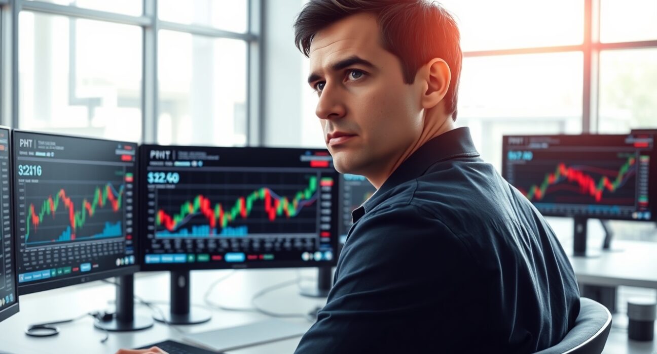 Financial analyst monitoring HashKey Capital STO token deposit and price volatility on cryptocurrency exchange charts
