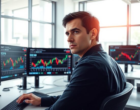 Financial analyst monitoring HashKey Capital STO token deposit and price volatility on cryptocurrency exchange charts