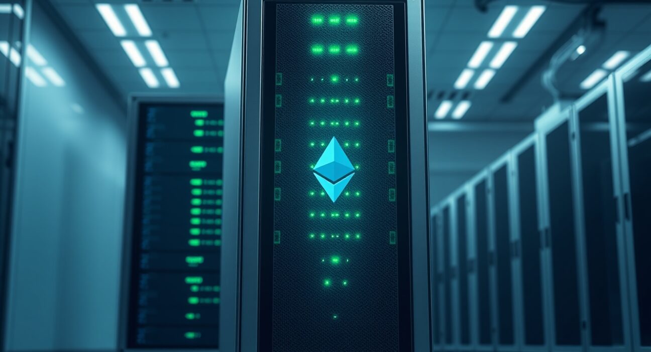 HashKey Exchange Ethereum staking service infrastructure in a secure data center environment