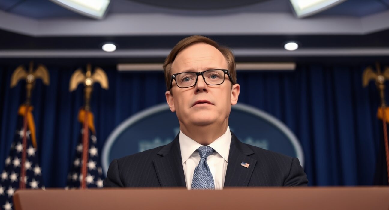 Kevin Hassett, White House NEC chairman, speaking at a press briefing about interest rate policy.