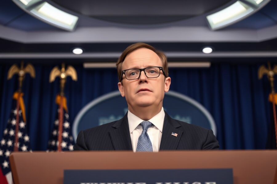 Kevin Hassett, White House NEC chairman, speaking at a press briefing about interest rate policy.