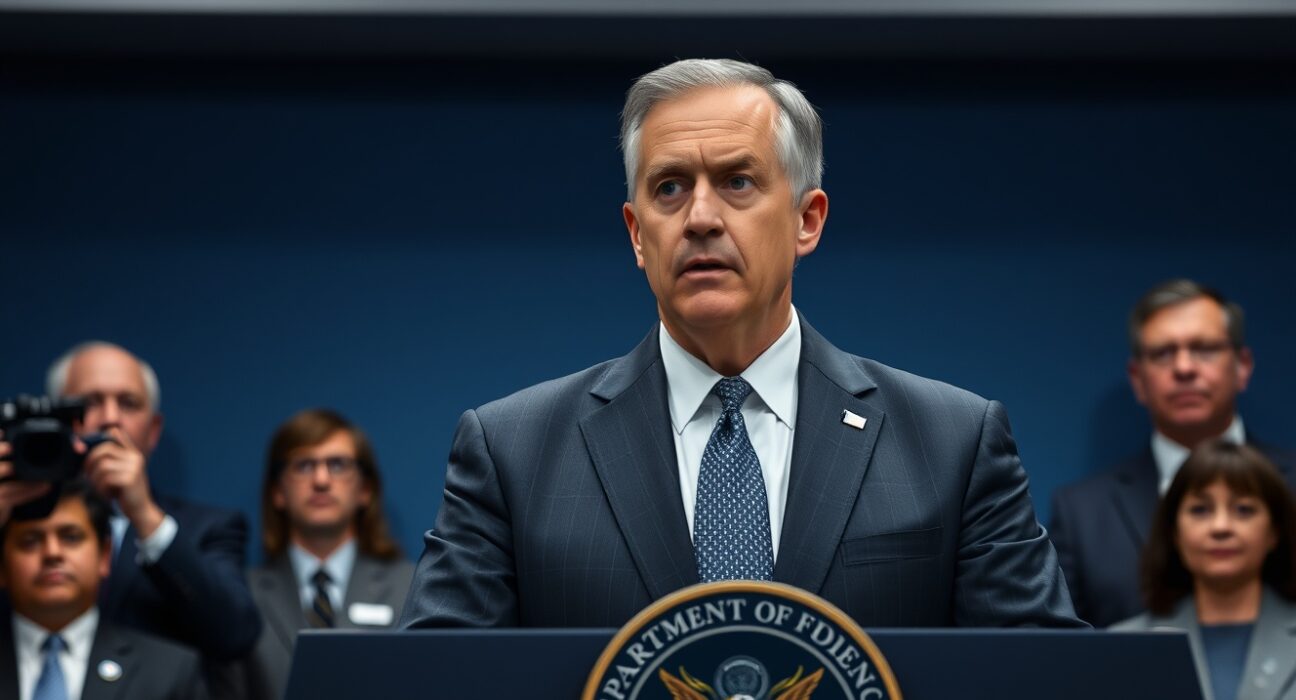 US Defense Secretary Hegseth condemns ceasefire violation over mine laying attempts in a press briefing.