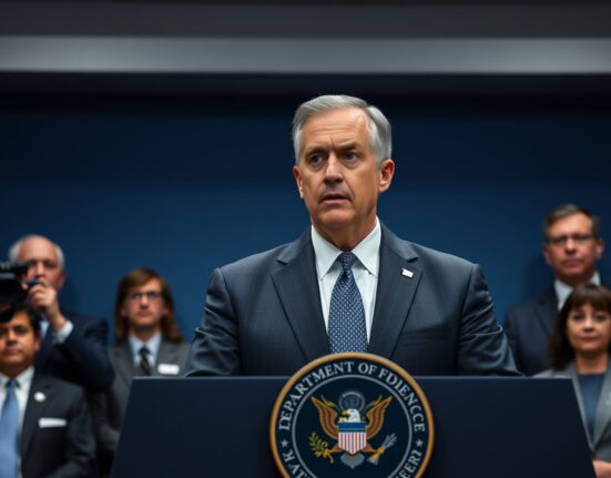 US Defense Secretary Hegseth condemns ceasefire violation over mine laying attempts in a press briefing.