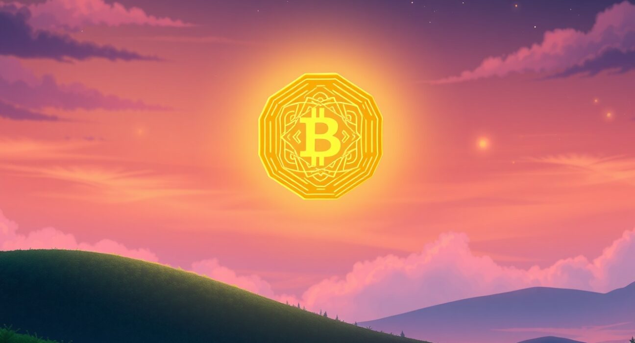 A conceptual illustration of the HEX cryptocurrency's potential future value and market journey.