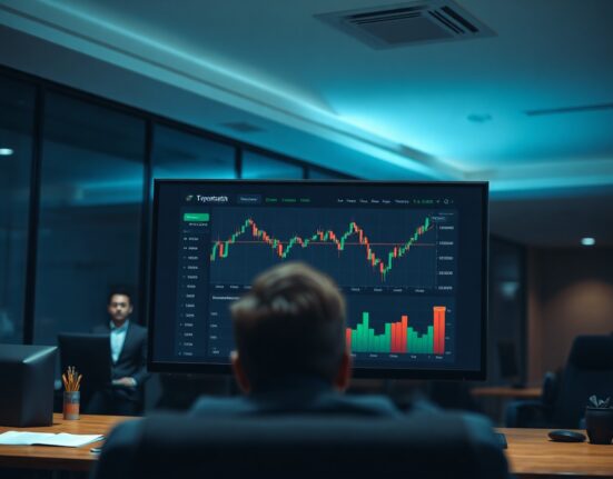 A digital trading dashboard showing a cryptocurrency token chart with a significant price movement, representing a large token purchase.