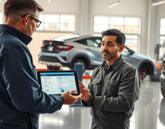 Honda service center in Bolivia demonstrating Polygon blockchain payment system for vehicle maintenance