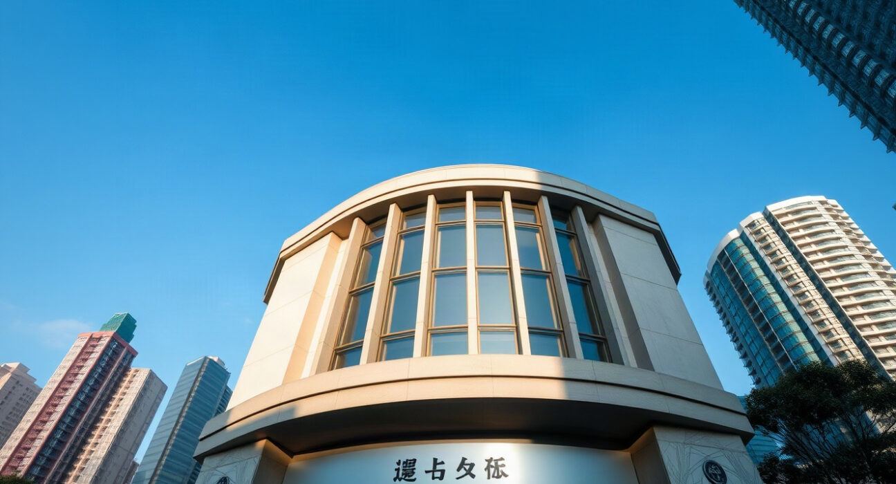 Hong Kong Securities and Futures Commission office building under clear sky