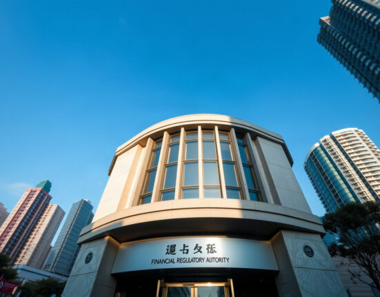 Hong Kong Securities and Futures Commission office building under clear sky