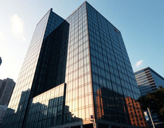 Exterior view of Hong Kong SFC headquarters building in Central district