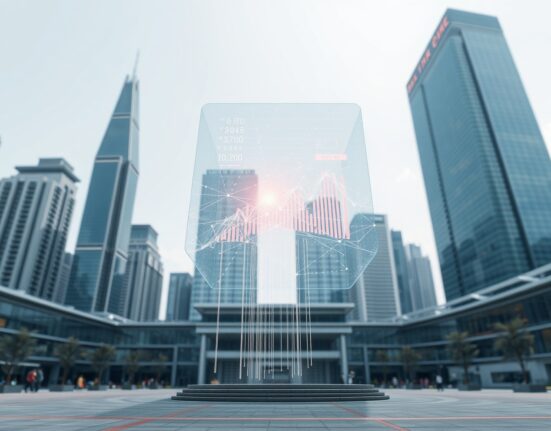 Hong Kong SFC's new framework for tokenized fund trading symbolized in the financial district.