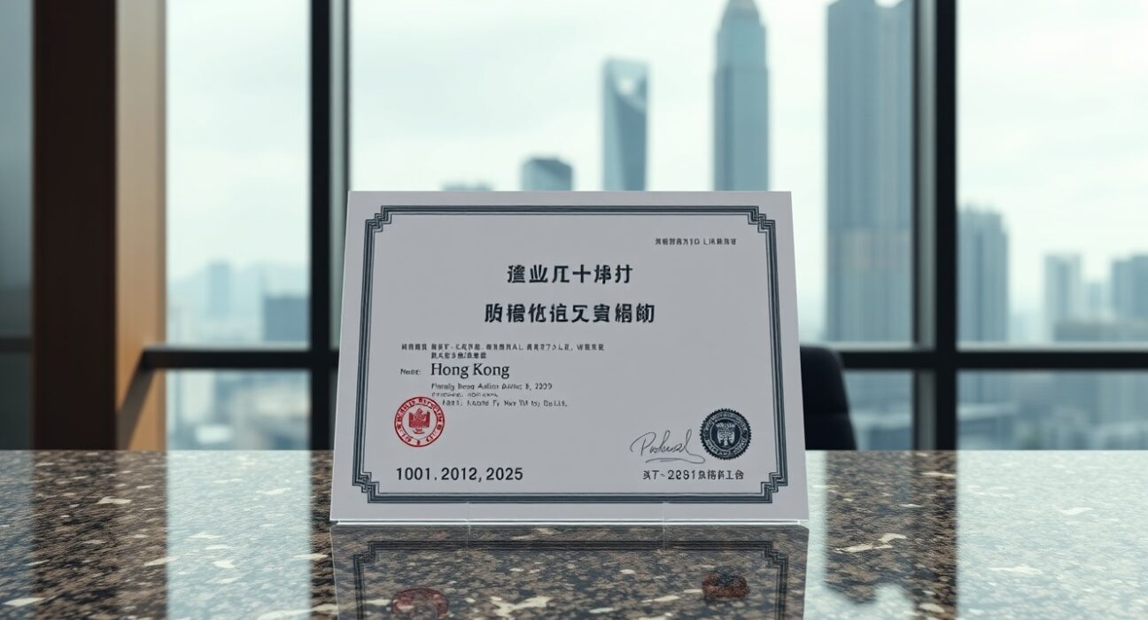 Hong Kong Monetary Authority stablecoin license document symbolizing new regulatory approval for banks.