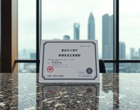 Hong Kong Monetary Authority stablecoin license document symbolizing new regulatory approval for banks.