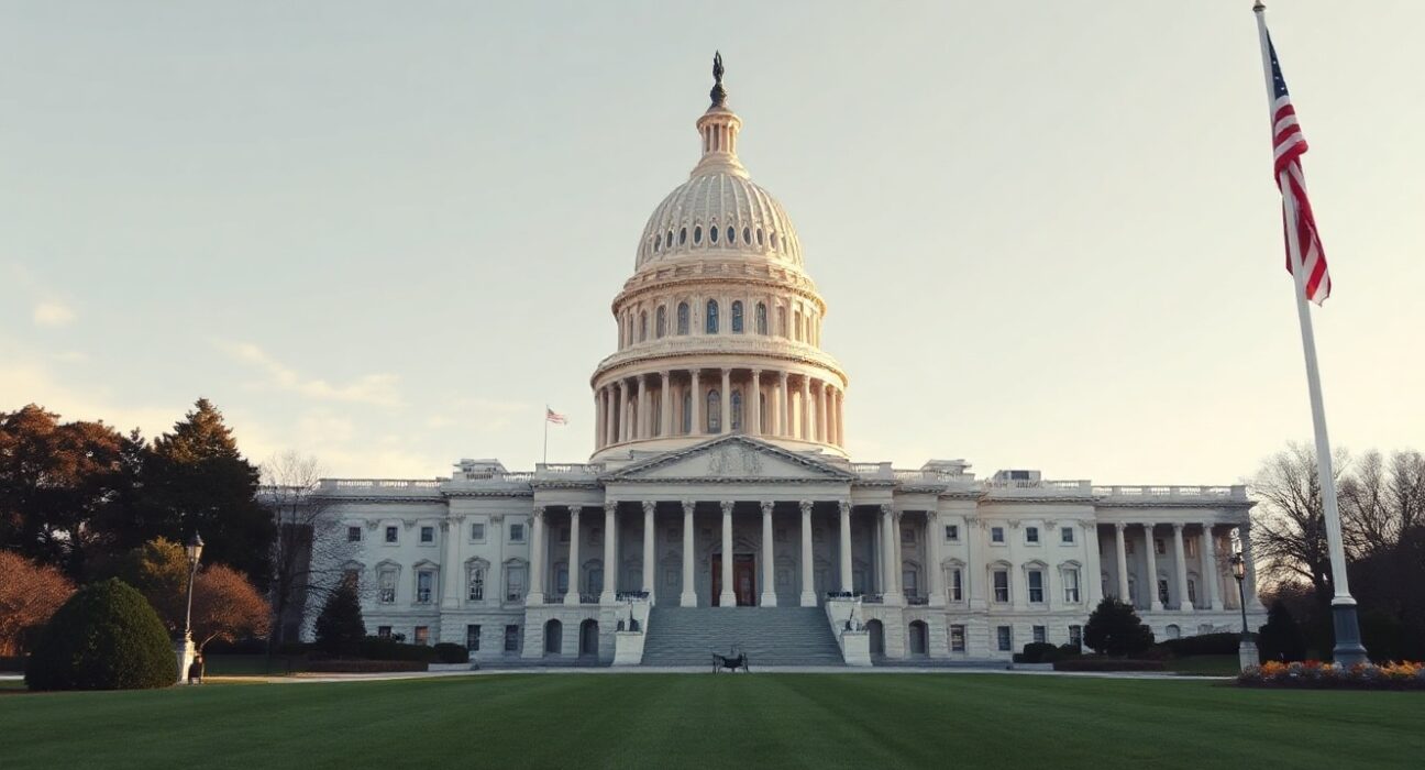 US Capitol Building on a clear morning, site of House roundtable on digital assets and national security