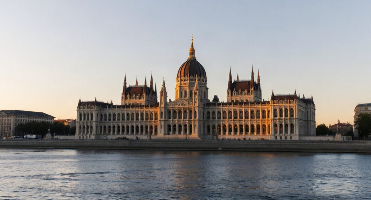 Hungarian Parliament building in Budapest, symbolizing the forint's monetary policy context.