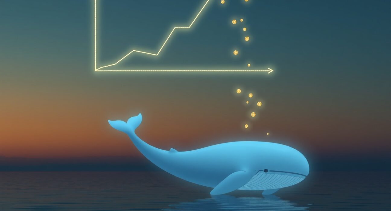 A cryptocurrency whale's rapid $3.72 million loss on HYPE token sale visualized as an on-chain event.
