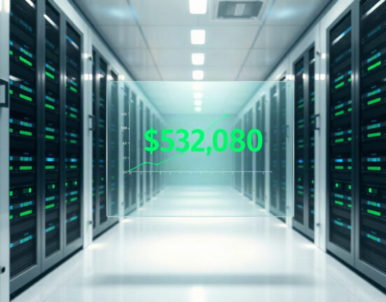 HyperEVM network fee chart showing record $538,080 daily fees