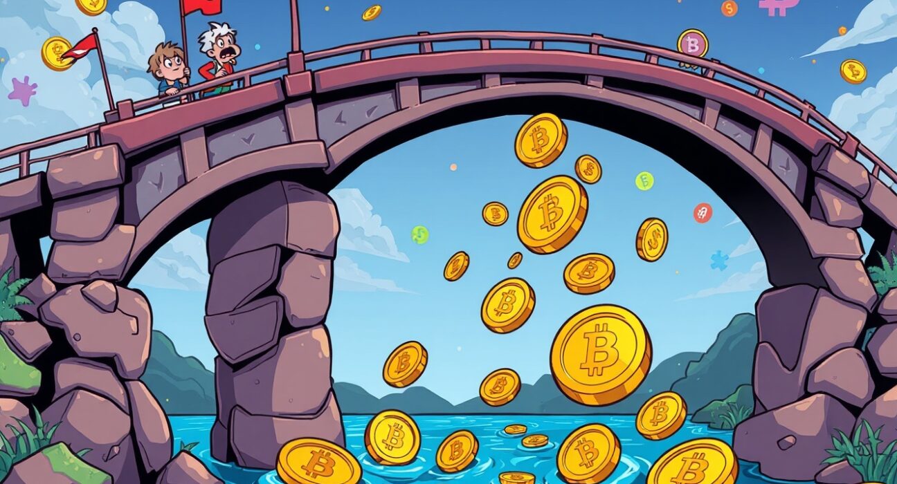 Hyperliquid bridge crisis showing digital assets falling during market manipulation incident